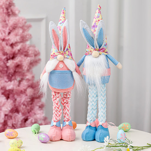 Title 2, Retractable Doll Ornaments Easter Rabbit Doll D...