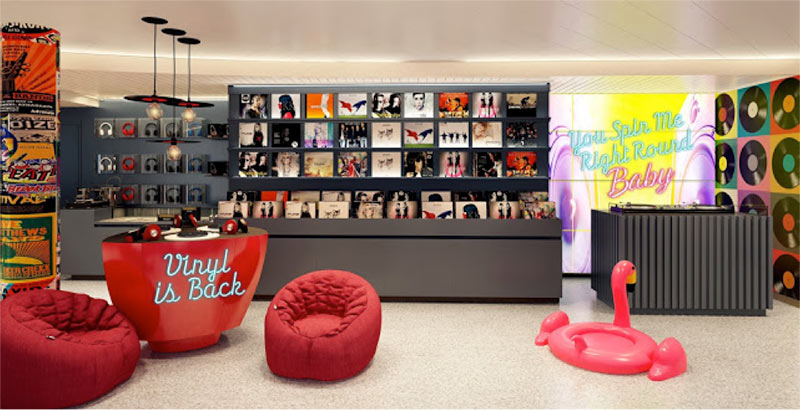 Vinyl will be making a comeback aboard Virgin Voyages' Scarlet Lady when the ship debuts in 2020.