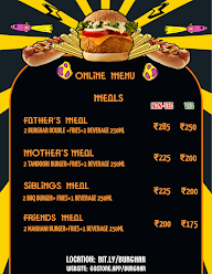 Burghar menu 1