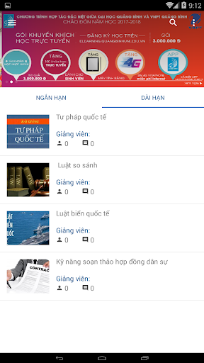 MobileElearning Quangbinhuni