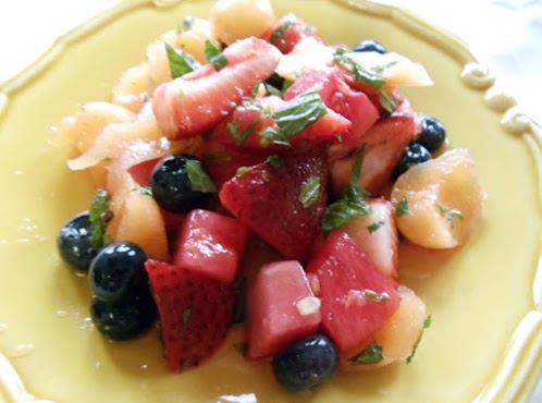 Summer Fruit Salad with Mint & Limoncello