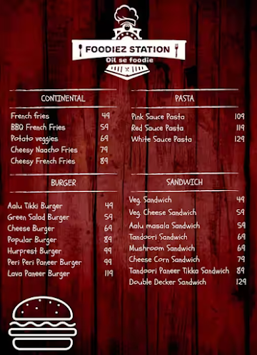 FOODIEZ STATION menu 