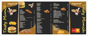 Tasty Munch menu 