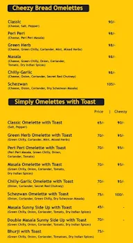 Cheezy Omelettes menu 2