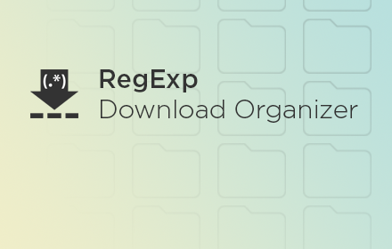 RegExp Download Organizer Preview image 0