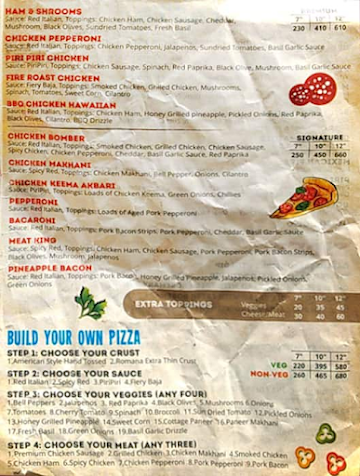 DJ's Pizza & Pasta menu 