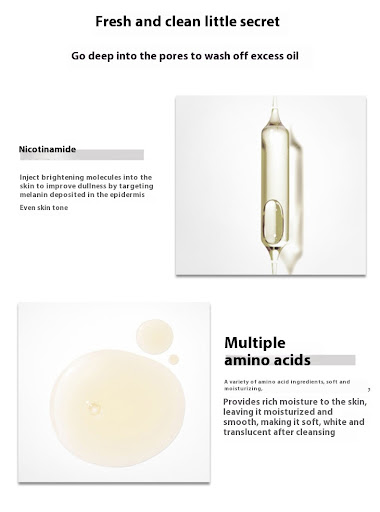 Title 7, Amino Acid Clear Foam Facial Cleanser Deep Clea...