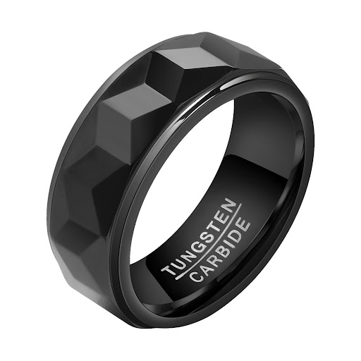 Title 14, Mens Tungsten Ring Personality Fashion Trend O...