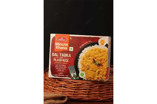 Dal Tadka With Plain Rice