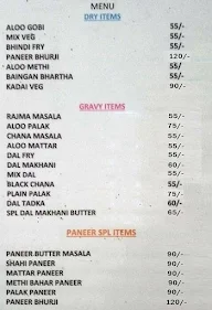 P Punjabi Paratha House menu 5