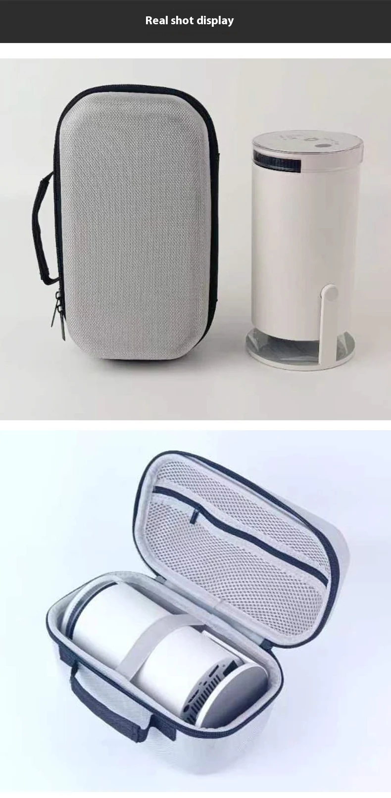 Title 4, Large Capacity Hard Shell Projector Storage Bag...