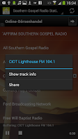 Southern Gospel Radio Stations Screenshot