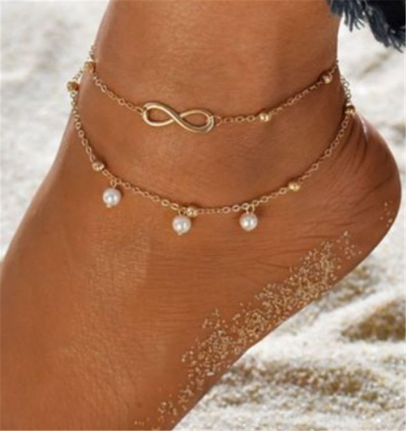 Title 2, Ensemble populaire de trois bracelets de chevil...
