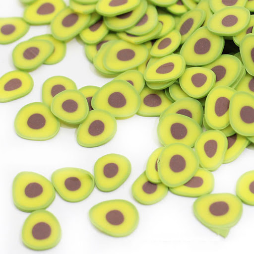 Title 2, Fruit Soft Pottery Slice Avocado Slice DIY Mani...