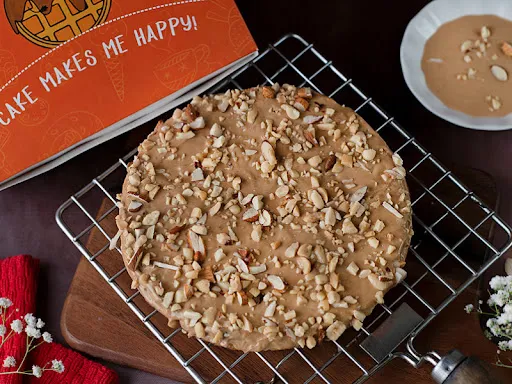 Almond Praline Waffle Cake