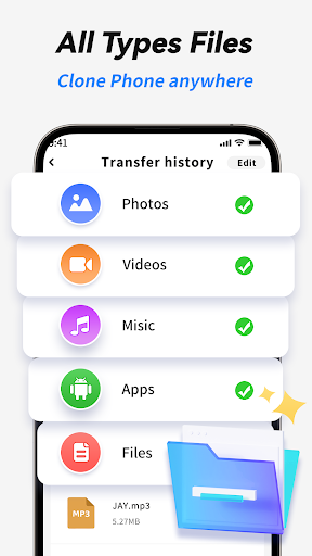 Screenshot Phone Clone: Transfer Content