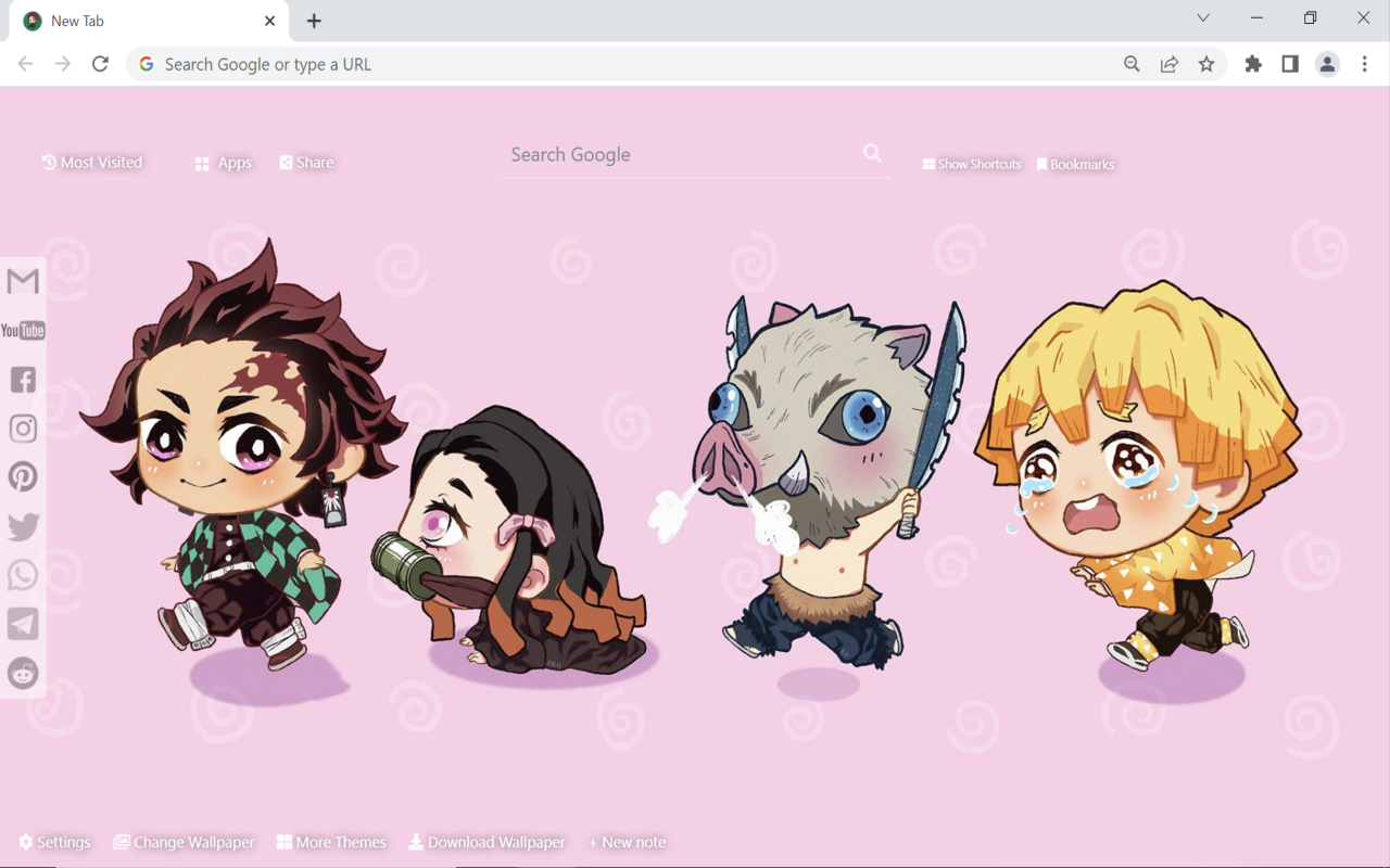 Demon Slayer Chibi Wallpaper Preview image 1