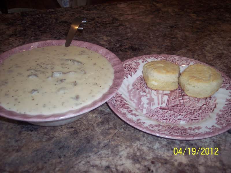 Here Are More Of My Grannys Old-fashioned Biscuits With Some Of My Yummy Sausage Gravy!