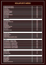 Kollapuri's Cloud Kitchen menu 1