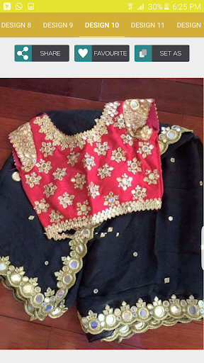 Mirror Work Blouse Design