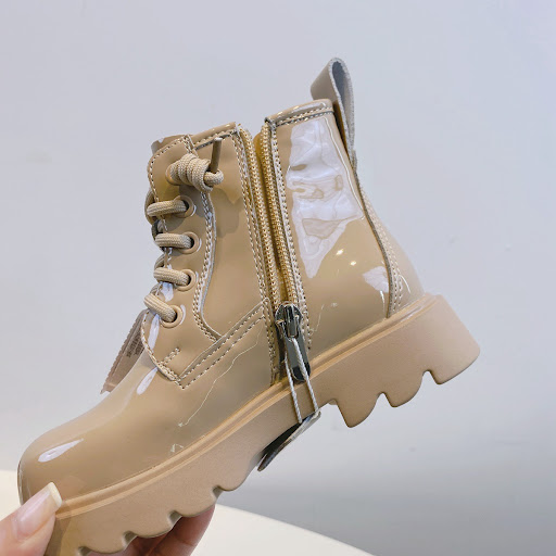 Title 3, Spring And Autumn Childrens Leather Boots Glos...