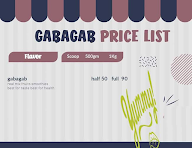 The Gabagab Shake menu 1