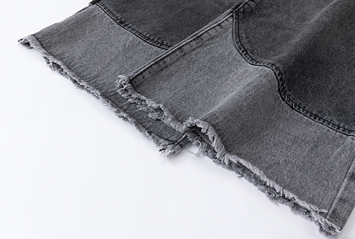 Title 9, Fringed Ripped Straight Wide Leg Jeans. Modern ...