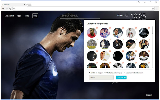 Real Madrid - Cristiano Ronaldo CR7 New Tab