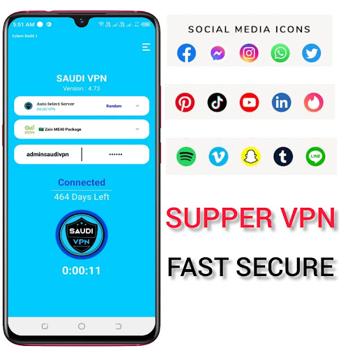 Screenshot SAUDI VPN