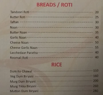 Umrao menu 