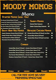 Moody Momos menu 1