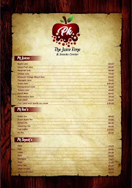 PK The Juice Time & Snack Center menu 2