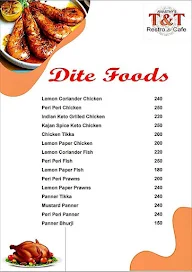 Awasthy's T & T Restro & Cafe menu 1