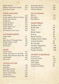 Dalchini - Flavours Of India menu 2