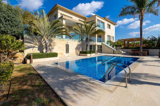 Luxury property for sale in Limassol (Cyprus) - Modern villa with swimming pool and lush garden