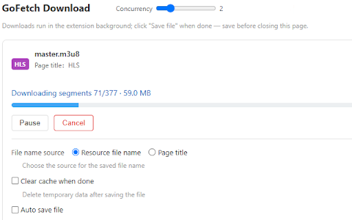 GoFetch - Video Downloader for HLS(m3u8) & MP4 screenshot 2