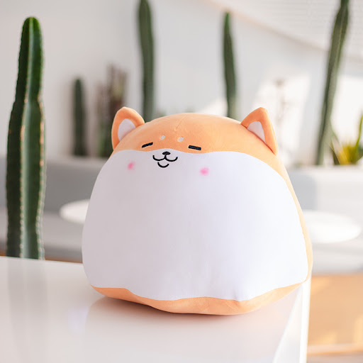 Title 3, Creative Cute Pudding Shiba Inu Dog Plush Toy D...