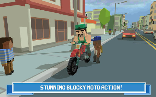 Moto Rider 3D: Blocky City 17 (Mod Money)