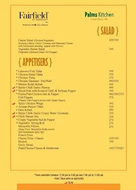Palms Kitchen - Fairfield By Marriott menu 3