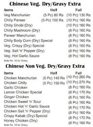 24 Seven Special Chinese Food menu 6