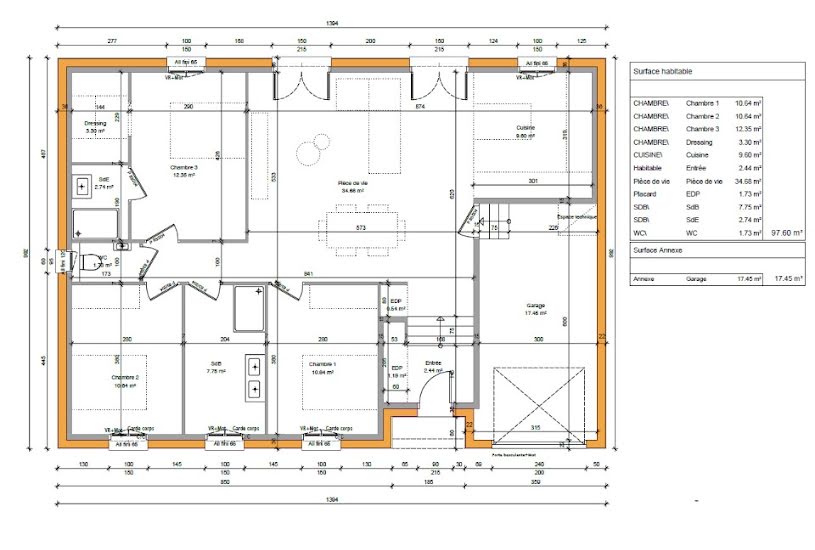  Vente Terrain + Maison - Terrain : 503m² - Maison : 98m² à Lorry-Mardigny (57420) 