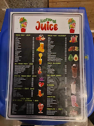 Natural Juice menu 1