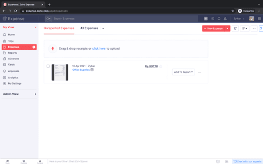 Zoho Expense