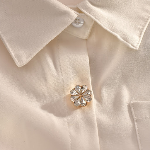 Title 5, European And American Fashion Shirt Flower Rhin...
