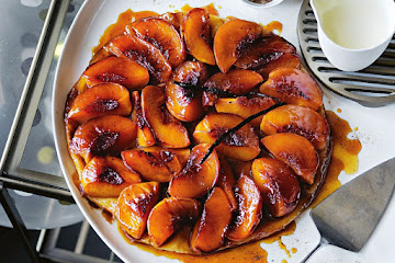 Shannon Bennett's peach tarte tatin