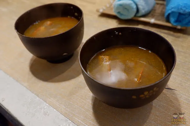 complimentary miso soup