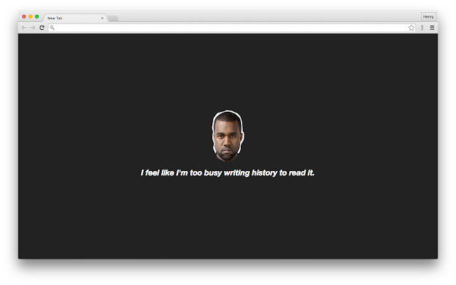 Yeezy Motivation chrome extension