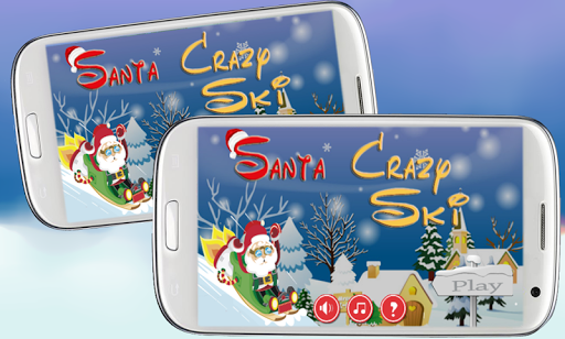 Santa Crazy Ski - christmas -