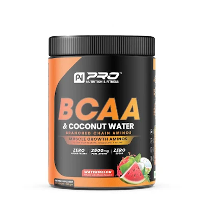 Pro Nutrition & Fitness (USA) BCAA (2:1:1) With B12 And Electrolytes Watermelon Flavour PRO-SERIES AMINO's - 1000g