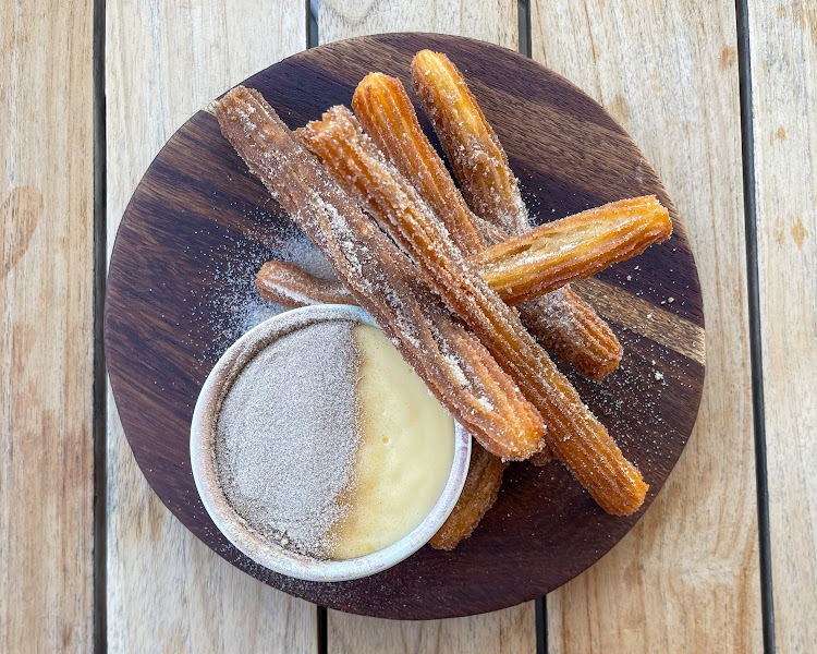 Churros with a melktert dipping sauce.